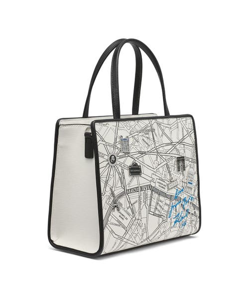 Karl Lagerfeld Paris Maybelle Satchel In True White Multi