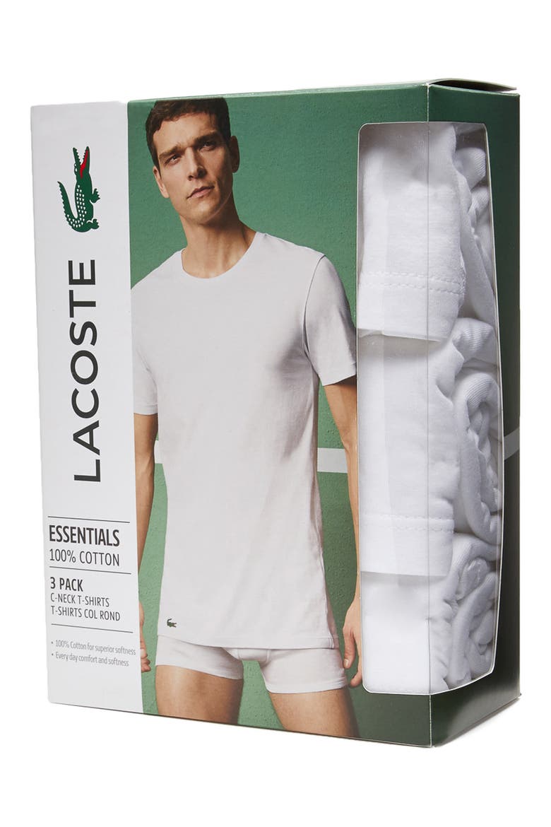 3-Pack Essentials Crewneck T-Shirts, Alternate, color, WHITE