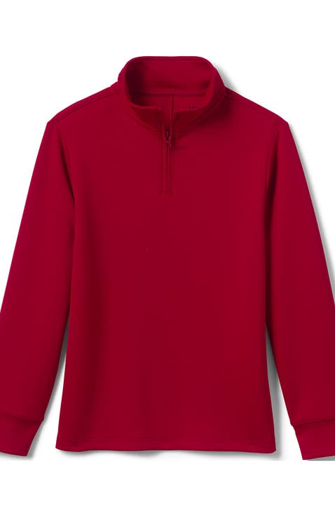 School Uniform Kids Quarter Zip Pullover