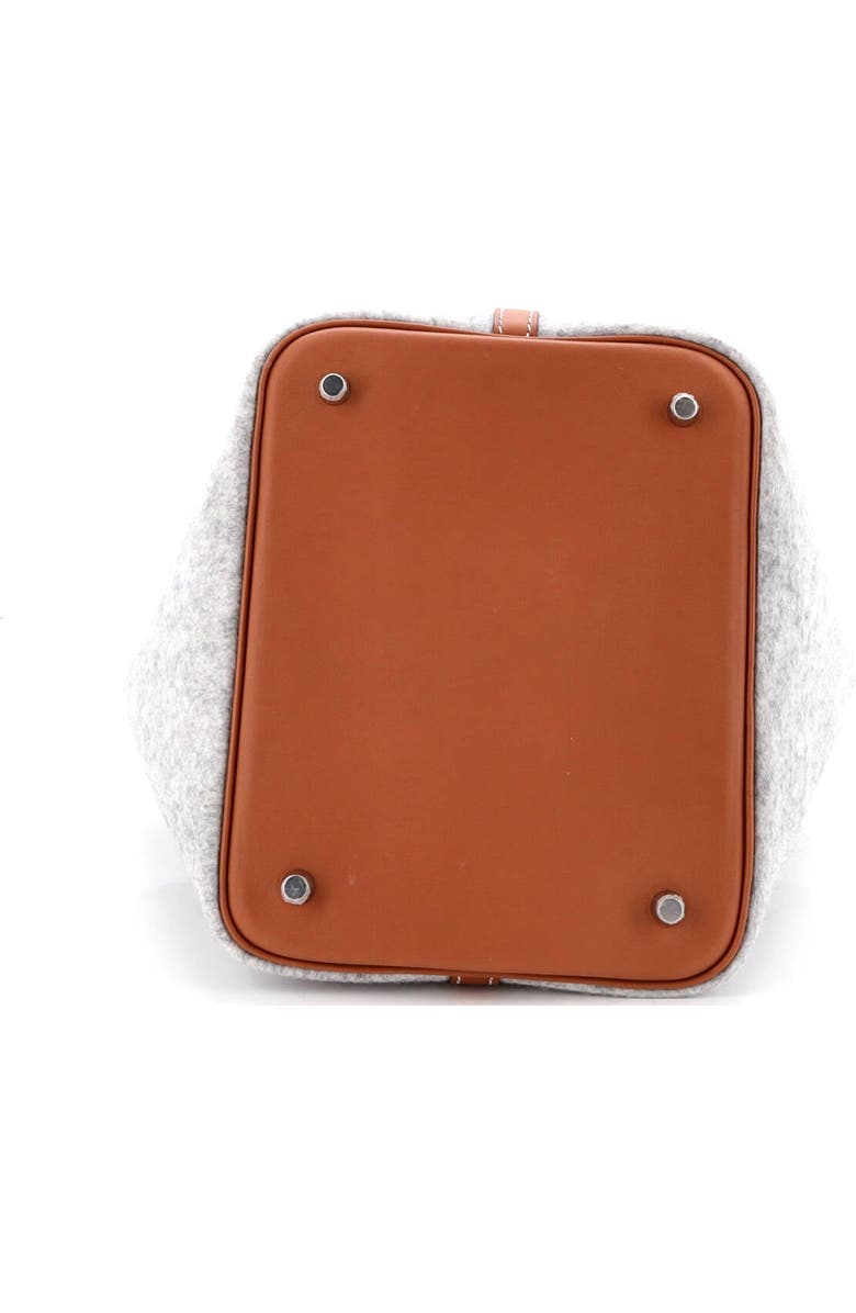 Pre-Owned Hermes Picotin Lock Bag Felt with Leather MM, Alternate, color, Gris Clair