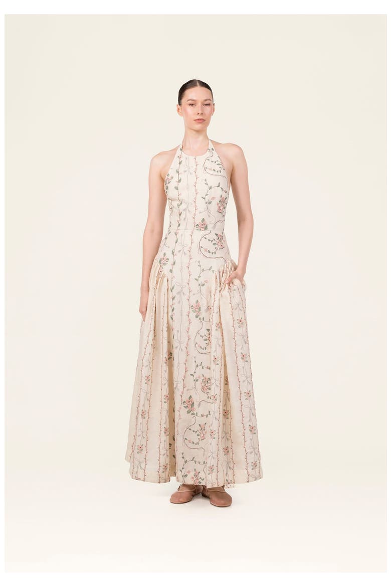 Balsa Navegante Midi Dress, Alternate, color, Ivory