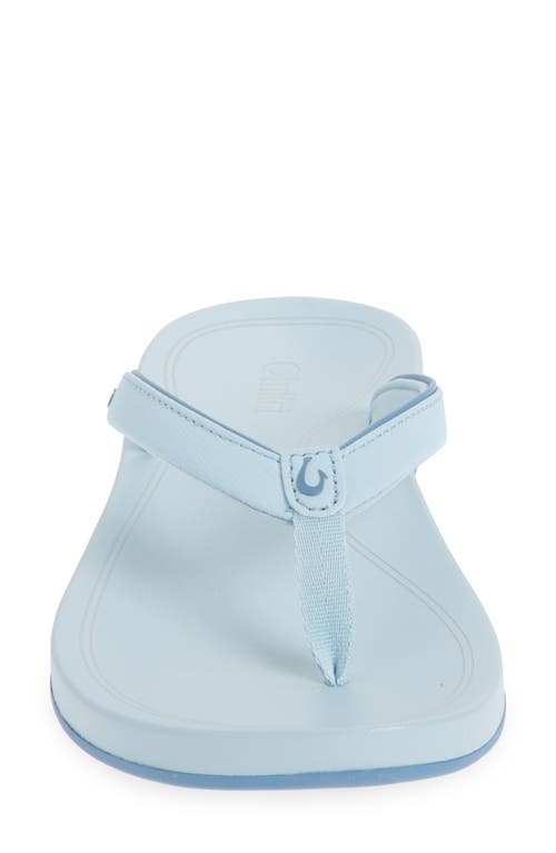 Olukai Uiki Water Resistant Flip Flop In Blue
