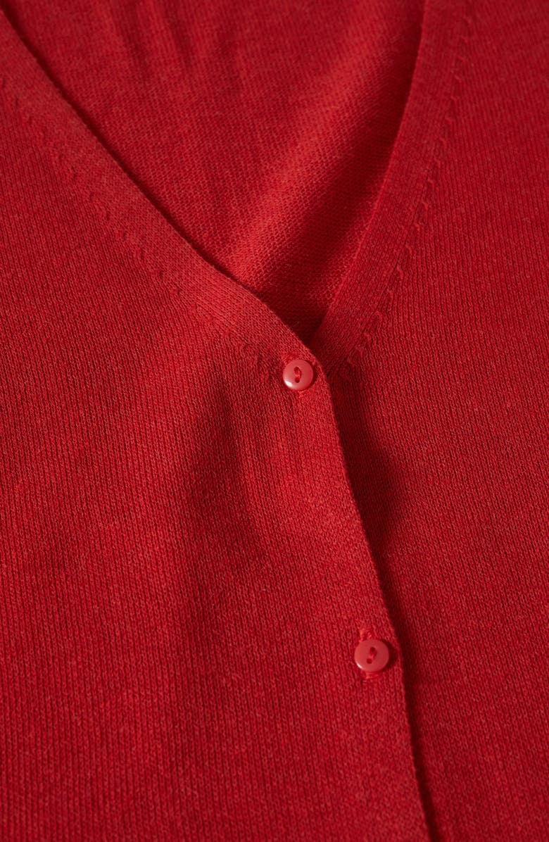 MANGO Oversize Button Front Sweater Vest, Alternate, color,