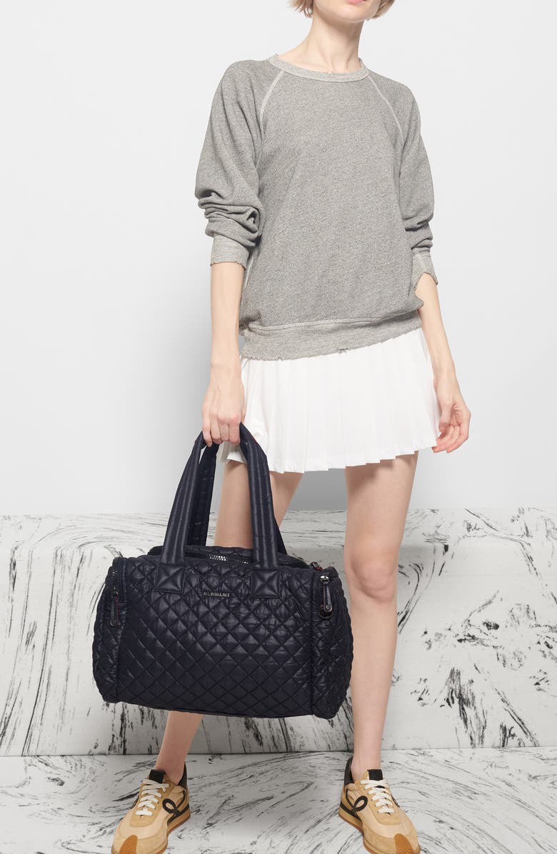 MZ Wallace Medium Metro Team Quilted Nylon Duffle Bag, Alternate, color,