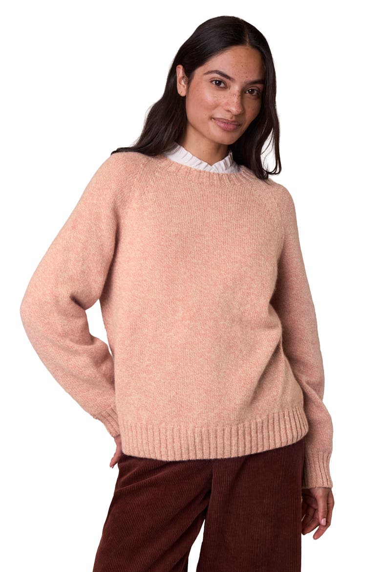 Supersoft Weekend Crew Neck Sweater, Main, color, Peony Marl