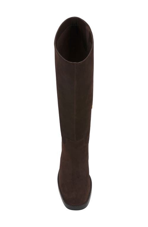 Vince Camuto Womens Gibi Platform Boot Regular Wide Calf Extra Wide Calf In Brown