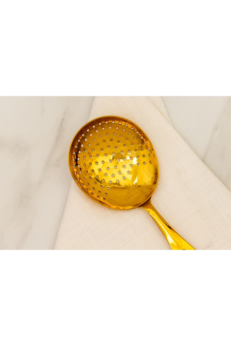 Gold Julep Cocktail Strainer, Alternate, color, Gold