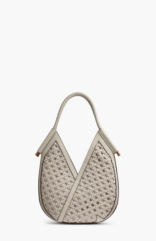 Donna Karan New York Baldwin Woven Grommet Mini Shoulder In Brown