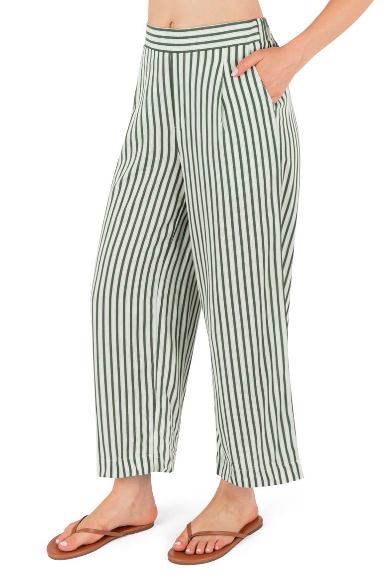 Roadside Stripe Wide Leg Pants, Alternate, color, EDEN