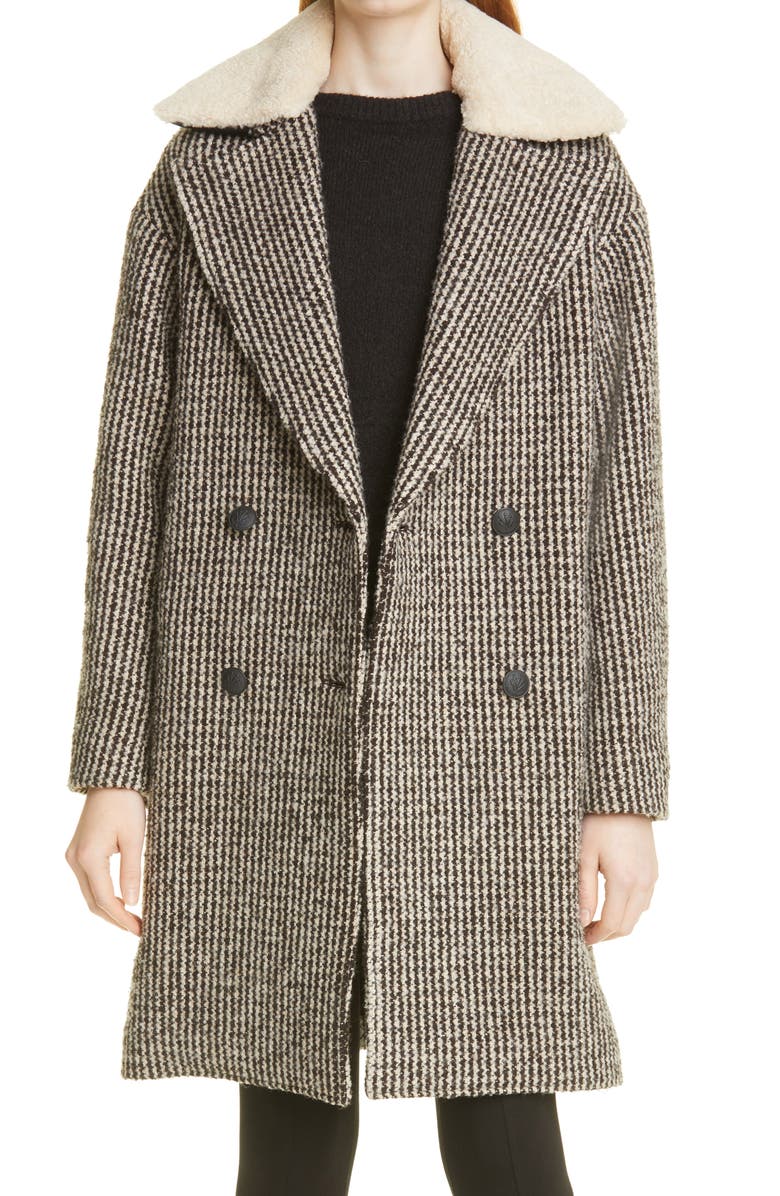 rag & bone Mina Cocoon Plaid Wool Blend Coat, Main, color,