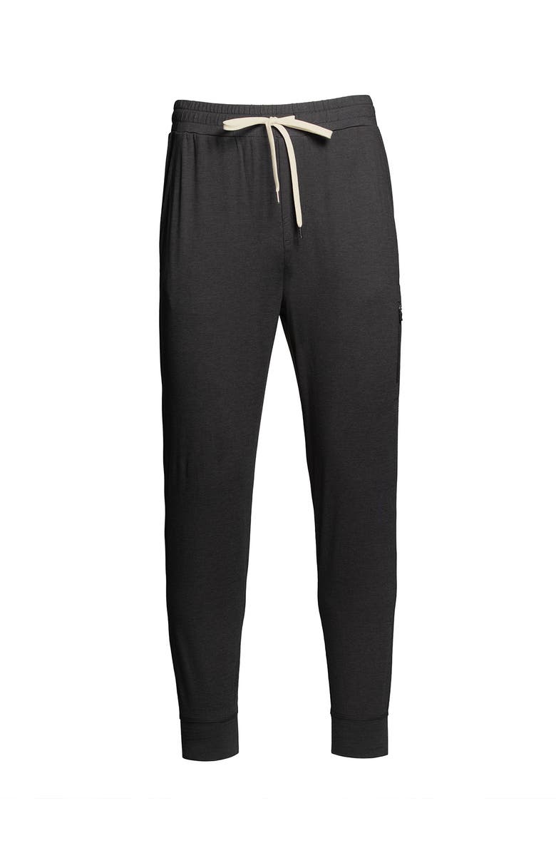 Single Stitch Everyday Drawstring Jogger, Alternate, color, Heather Black