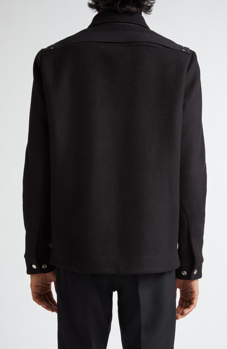 Rick Owens Brad Wool Jacket, Alternate, color, Black