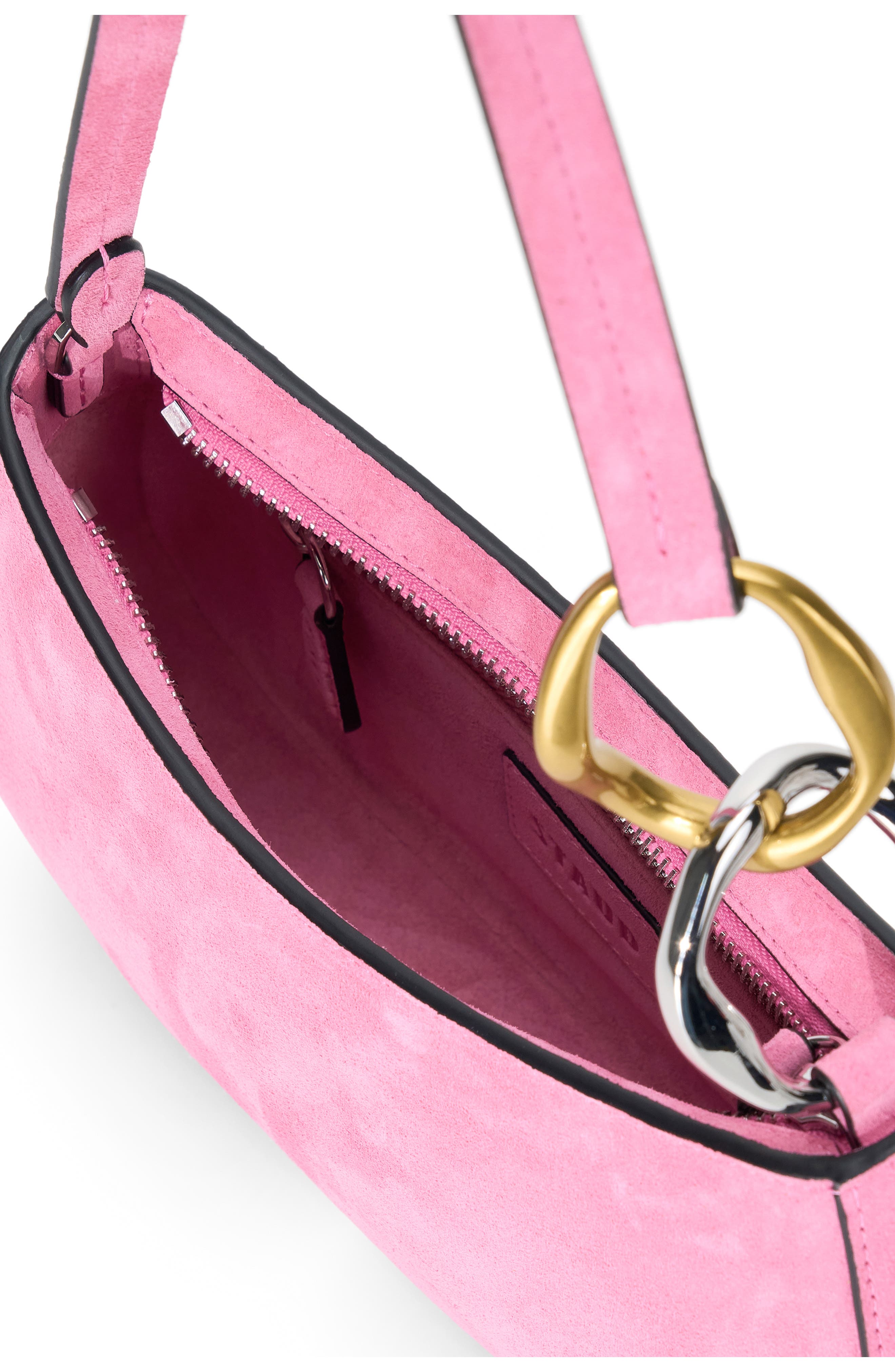 Ollie Suede Shoulder Bag, Alternate, color, ORCHID