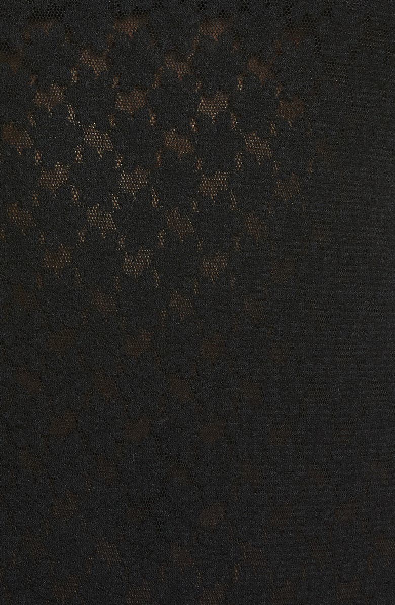 Open Edit Long Sleeve Lace Bodysuit, Alternate, color, 