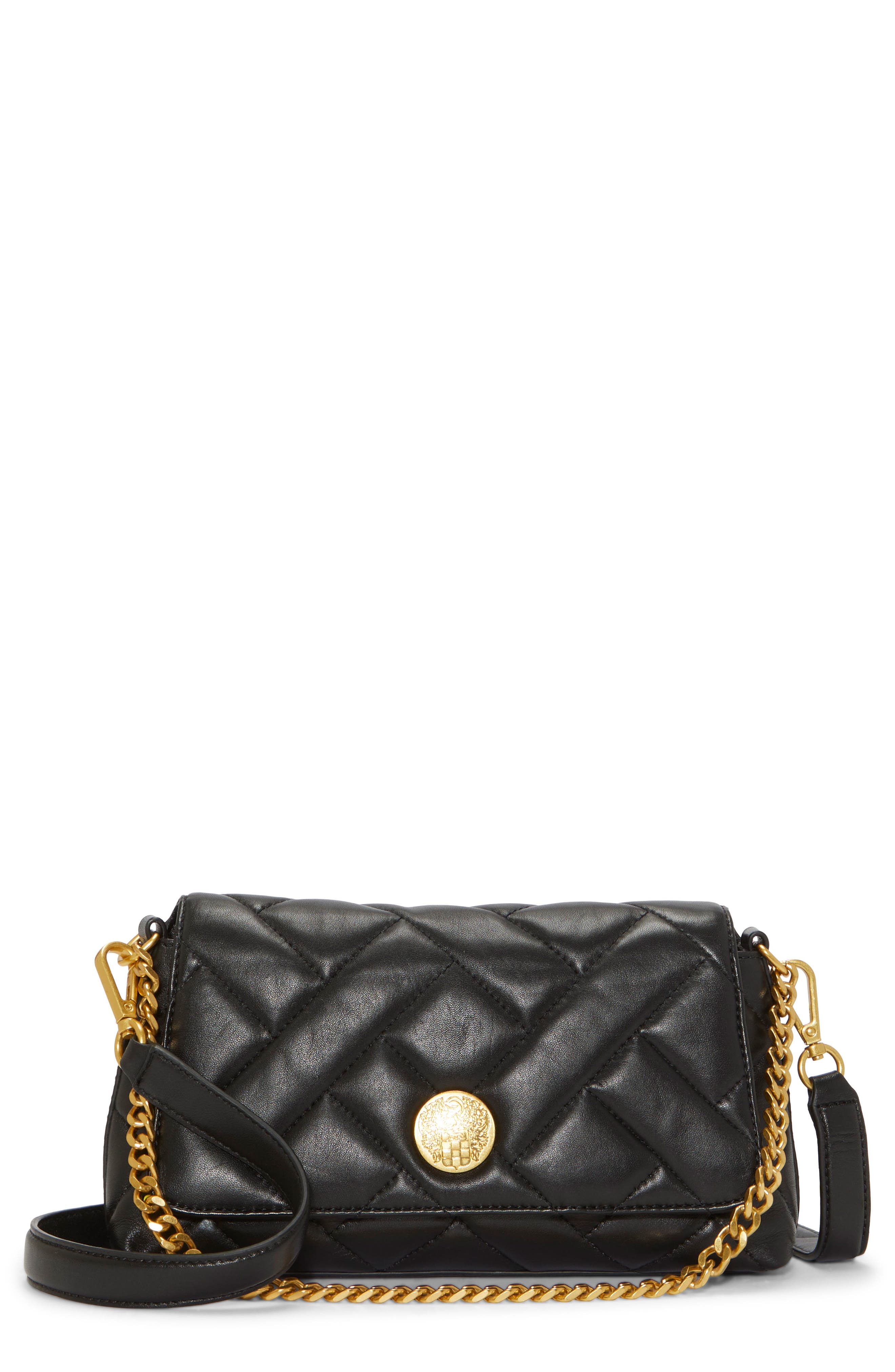 Vince Camuto Kisho Quilted Leather Crossbody Bag, Main, color, 