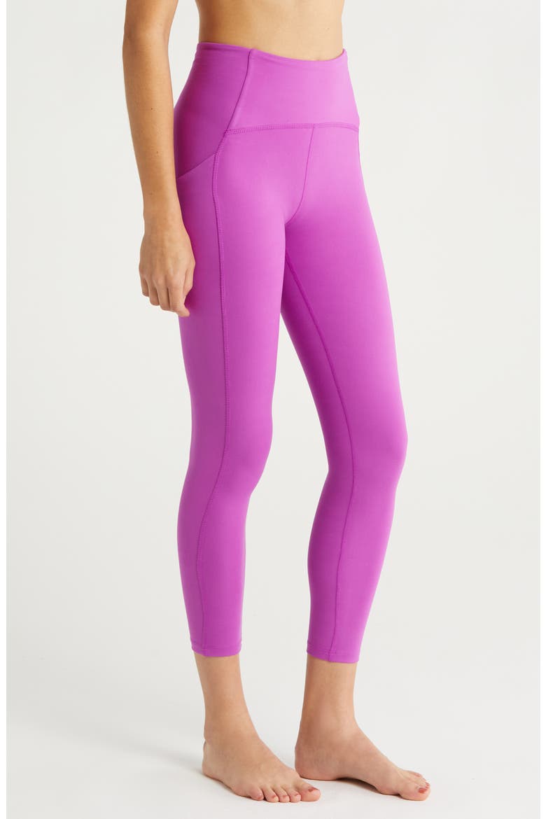 Powerbeyond Strive High Waist Pocket Leggings, Alternate, color, VIOLET BERRY
