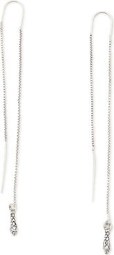 AllSaints Serpent Threader Chain Drop Earrings