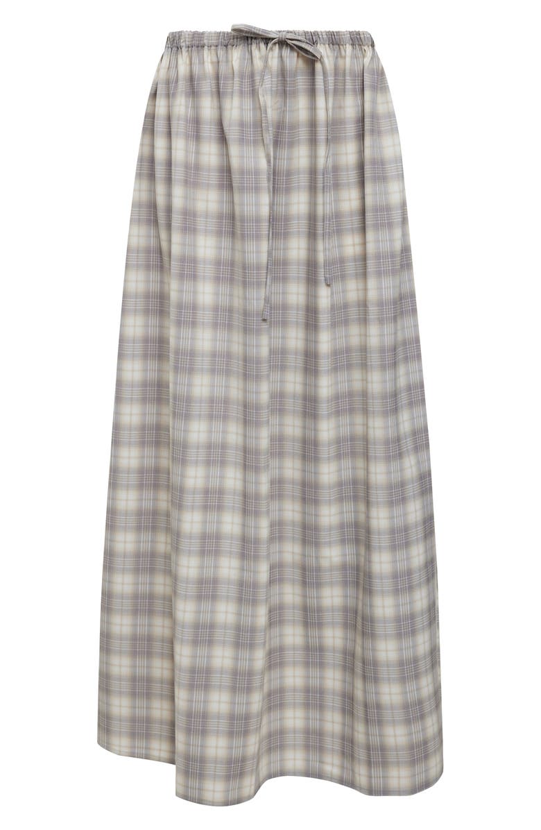 LIONESS Sweet Escape Maxi Skirt, Alternate, color, Smoke Plaid