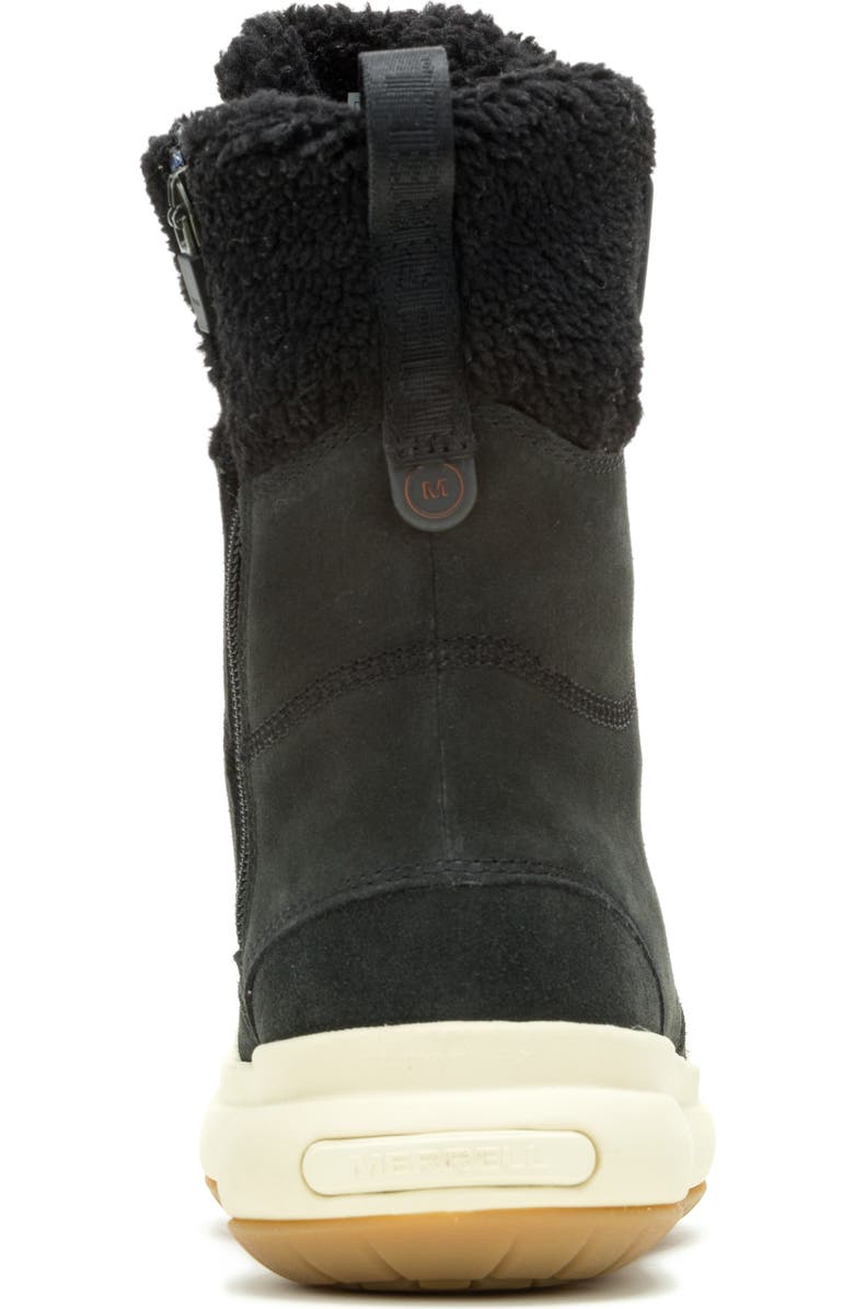 Merrell Marquette Thermo Waterproof Faux Shearling Lined Boot, Alternate, color, Black