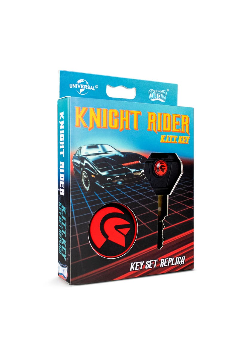 Doctor Collector Knight Rider K.I.T.T Key Set Replica, Includes Keychain, Main, color, Multicolored