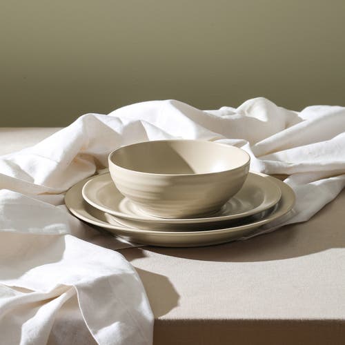 Stone Lain Orbit Stoneware 4-piece Salad Plate Set In Neutral
