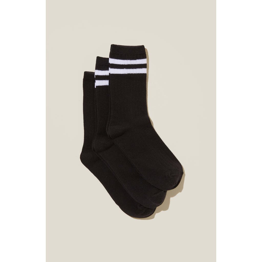 COTTON ON BODY ACTIVE BODY CREW SOCKS 3PK
