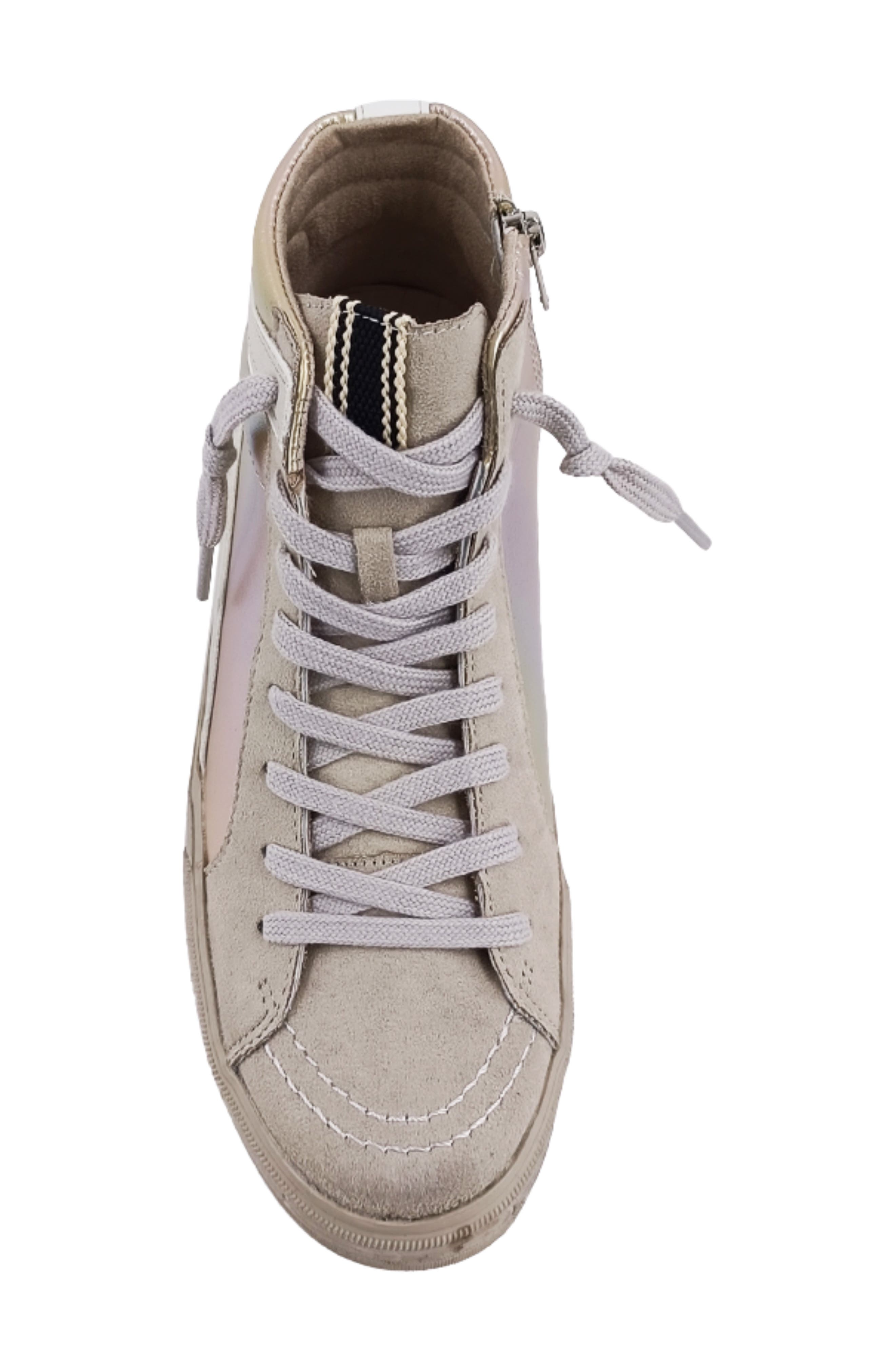 SHUSHOP Rooney High-Top Sneaker, Alternate, color, Gold