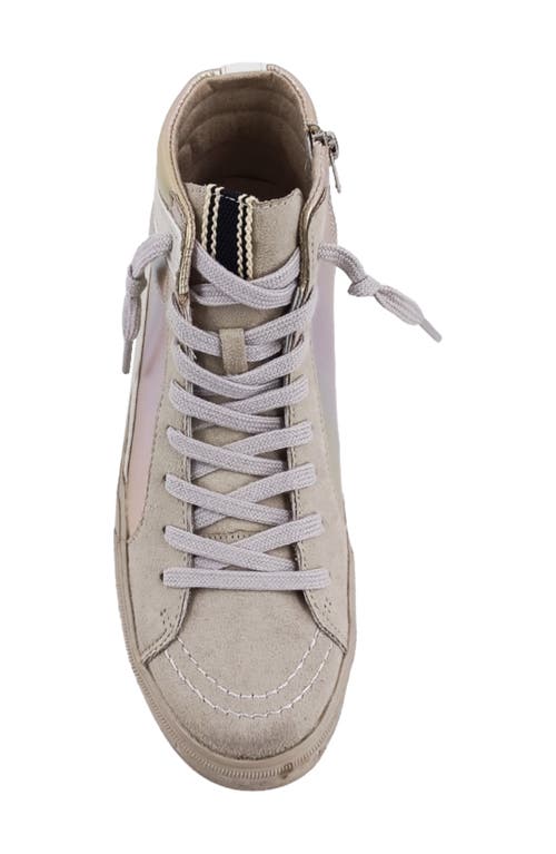Shushop Rooney High-top Sneaker In Gold