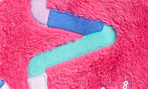 Flapdoodles Kids' Star Faux Fur Sweatshirt & Flare Leggings Set In Pink
