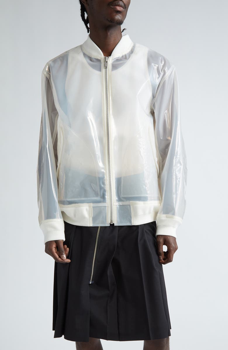 Undercover Transparent Bomber Jacket, Main, color, 