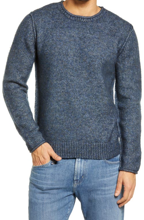 Schott NYC Rolled Collar Sweater in Navy 