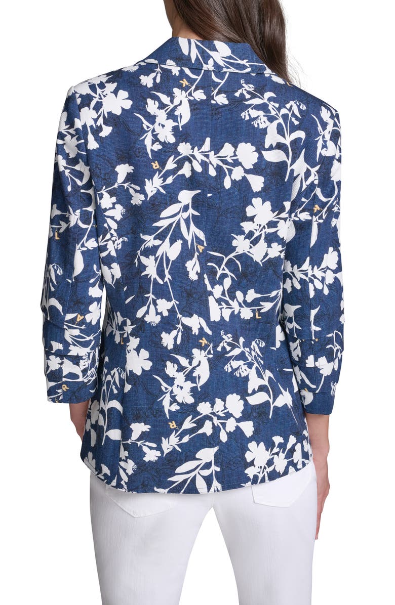 KARL LAGERFELD PARIS Floral Print Blazer, Alternate, color,