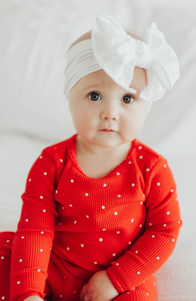 Baby Bling Fab-Bow-Lous Headband, Alternate, color, White