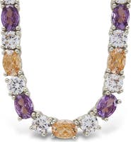 Sterling Forever Ophelia Tennis Necklace