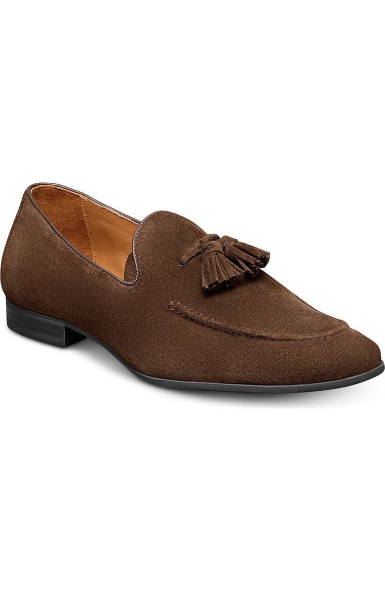 Allen Edmonds Lennox Tassel Loafer, Main, color, Snuff Suede