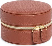 Nordstrom Round Faux Leather Watch Box