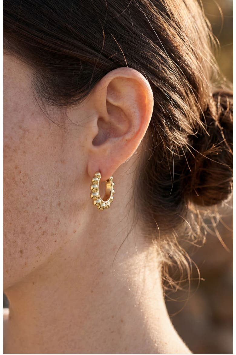Sienna Hoop Earrings, Alternate, color, Gold