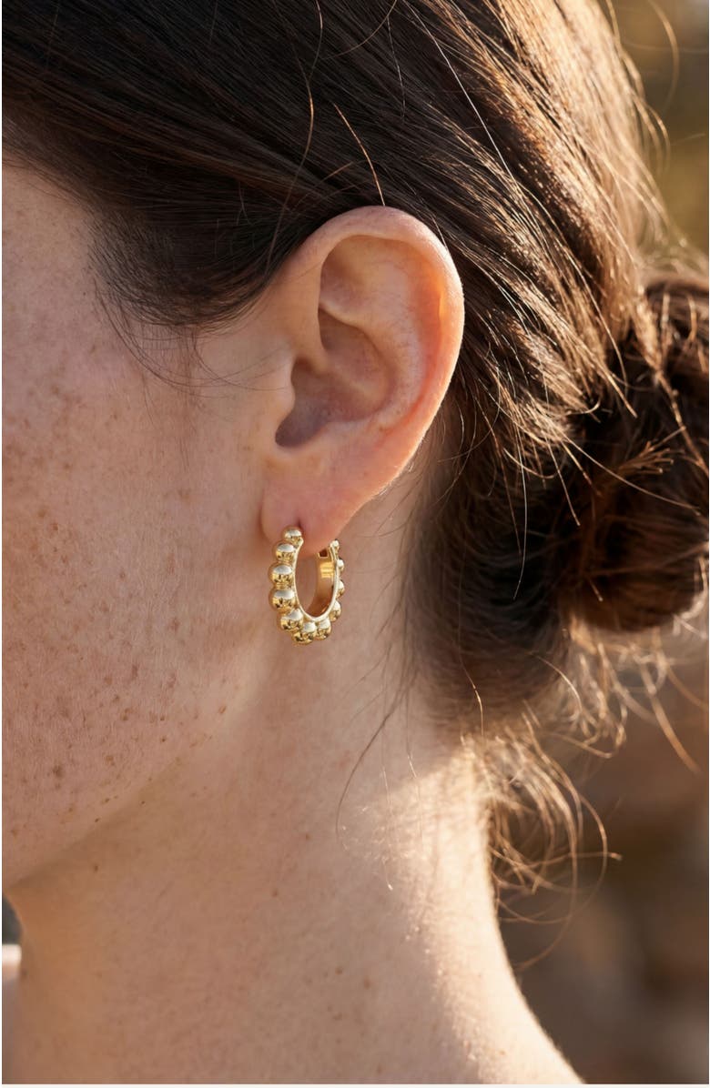 Stella & Dot Sienna Hoop Earrings, Alternate, color, Gold