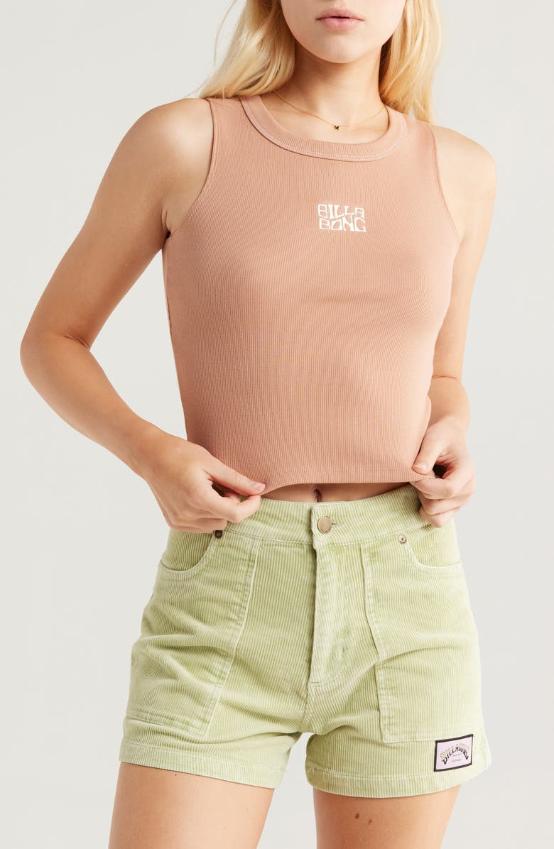 Billabong Fun Time Tank, Main, color, Rose Brown