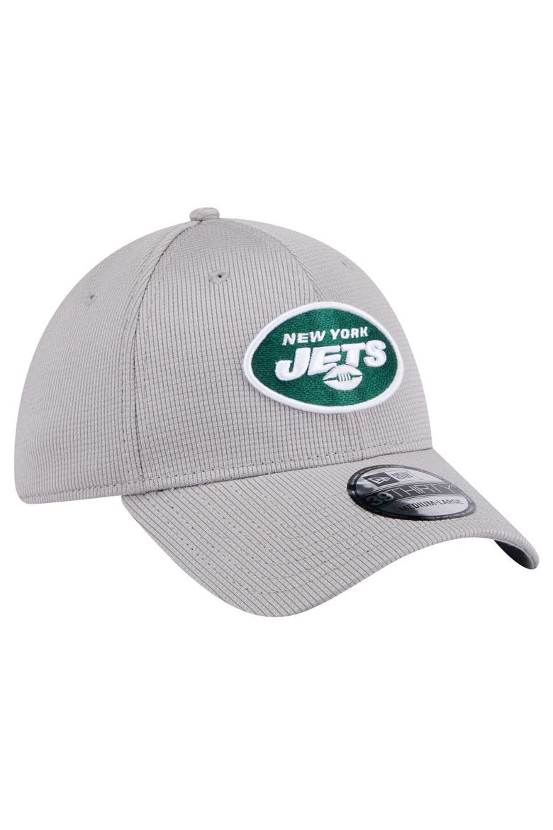 Men's New Era Gray New York Jets Active 39THIRTY Flex Hat, Alternate, color, Gray