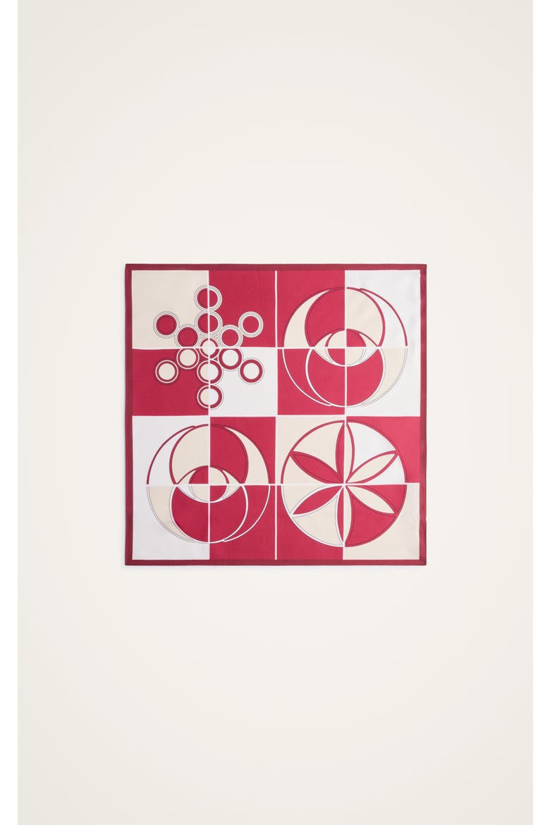 Mini Foulard 45X45, Alternate, color, Eclipse Bordeaux