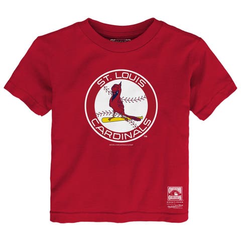 Toddler Mitchell & Ness  Red St. Louis Cardinals Retro Logo T-Shirt