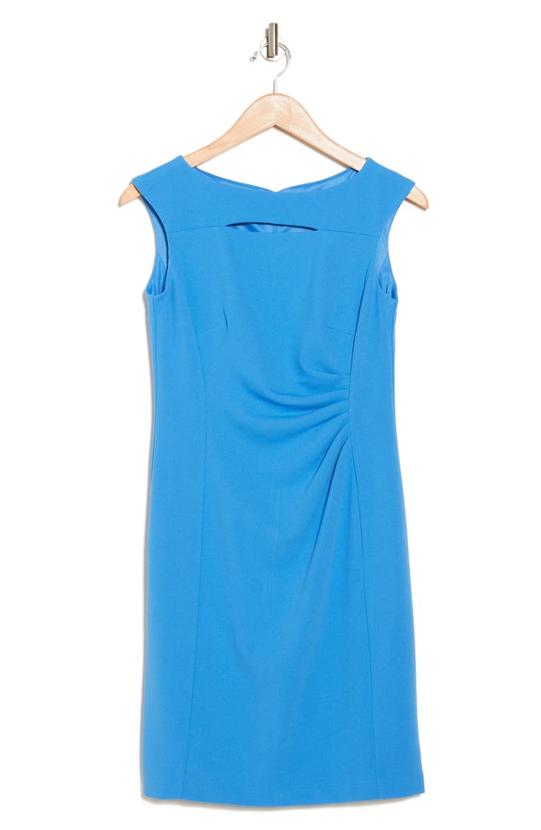 Tahari ASL Cutout Ruched Sheath Dress, Alternate, color, 