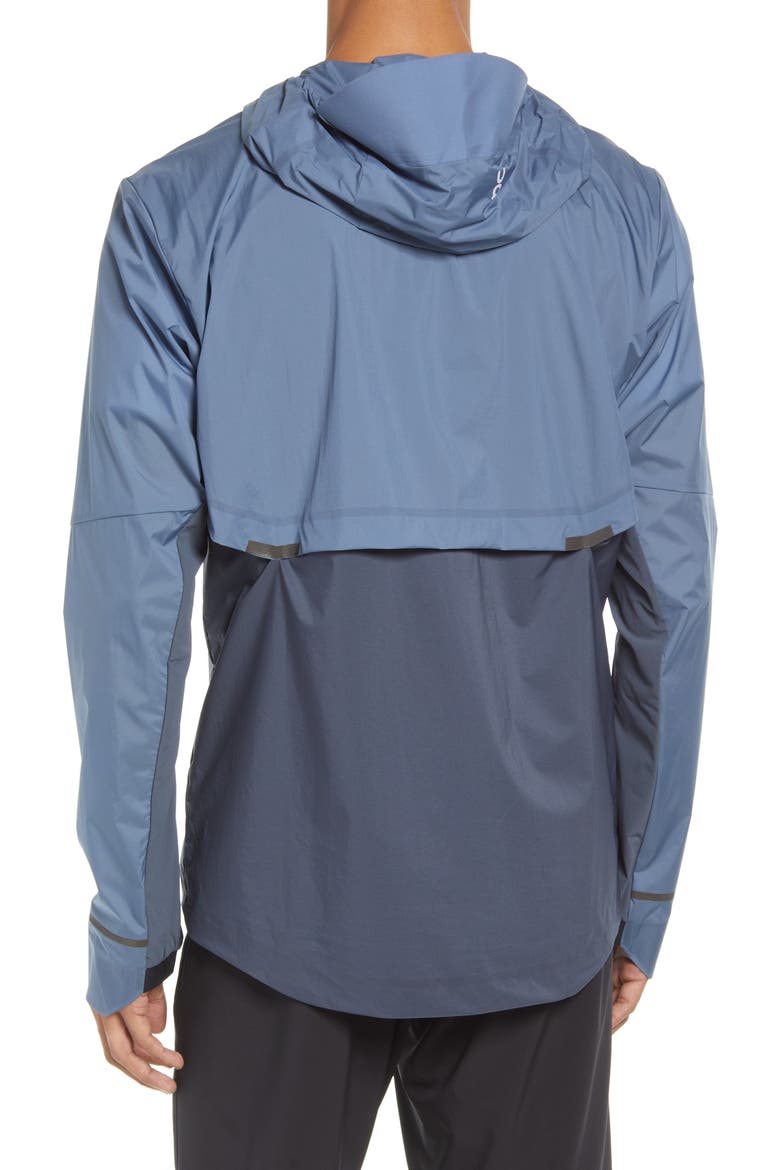 Weather Water Repellent Hooded Jacket - Men, Alternate, color, CERULEAN/ DARK