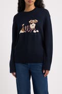 ROWING BLAZERS Terrier Dog Cotton Crewneck Sweater