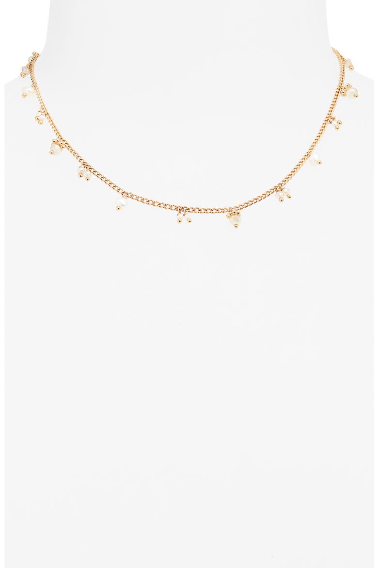 Shaky Charm Necklace, Alternate, color, BLACK AND WHITE