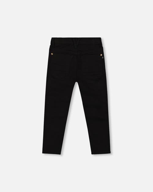 Deux Par Deux Stretch Twill Pants In Black
