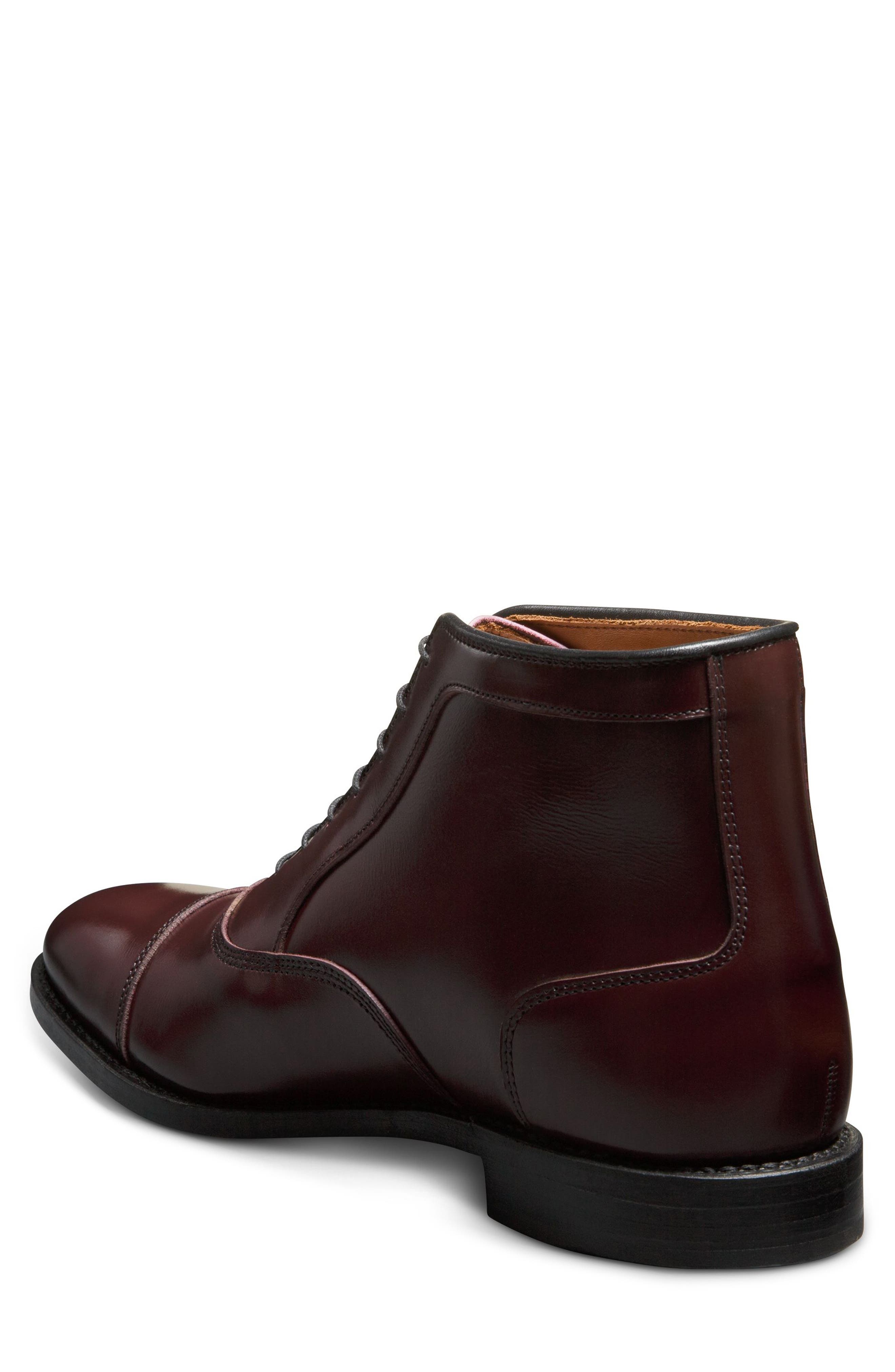 Park Cap Toe Boot, Alternate, color, BURGUNDY