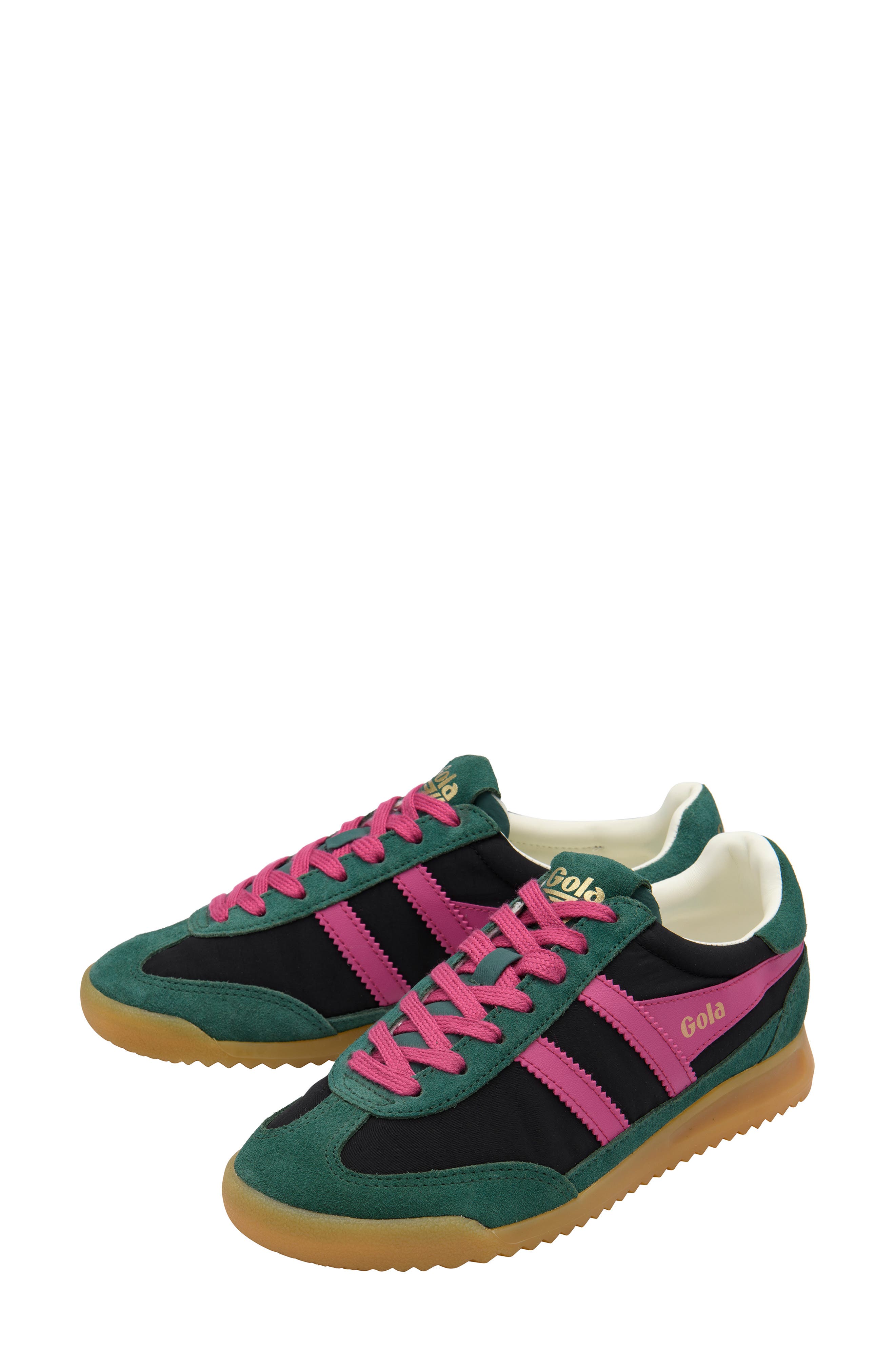 Gola Firefly Sneaker, Alternate, color, Black/Pine/Fuchsia