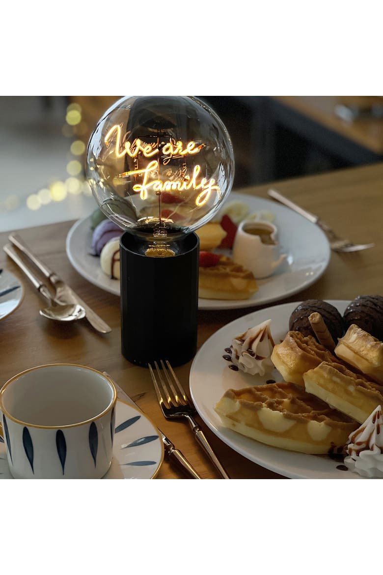 We Are Family Portable Table Lamp, Alternate, color, Yellow